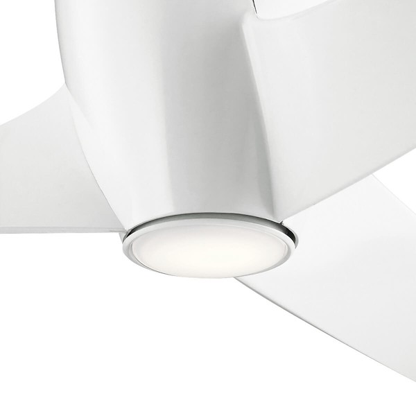 Elstead Phree leiser Deckenventilator mit LED Licht Ø142cm + Fernbedienung Weiß