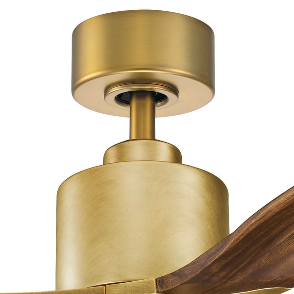 Elstead Ridley II leiser Deckenventilator mit LED Licht Ø132cm Holz + Fernbedienung