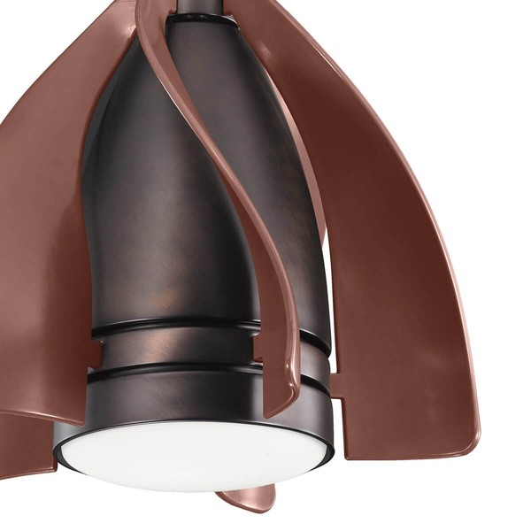 Elstead Terna leiser Deckenventilator mit LED Licht Ø38cm + Fernbedienung Ölgebürstete Bronze