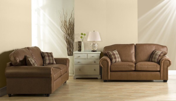 Elstead Leaves Brown Gold Tischleuchte E27 Braun und Gold Creme, Made in UK
