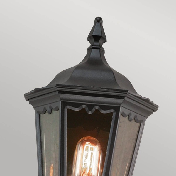 Elstead Medstead Außen-Wandleuchte E27 45cm Schwarz IP43