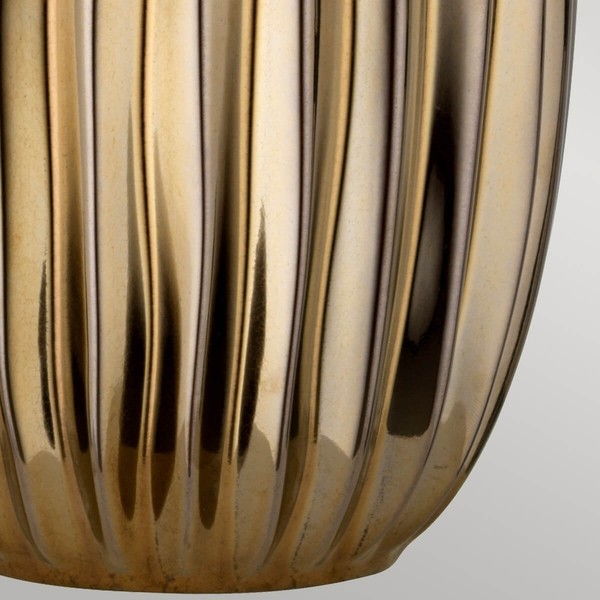 Elstead Newham Tischleuchte E27 67cm Bronze Keramik, Perlglanz Perlmuttsatin strukturiert