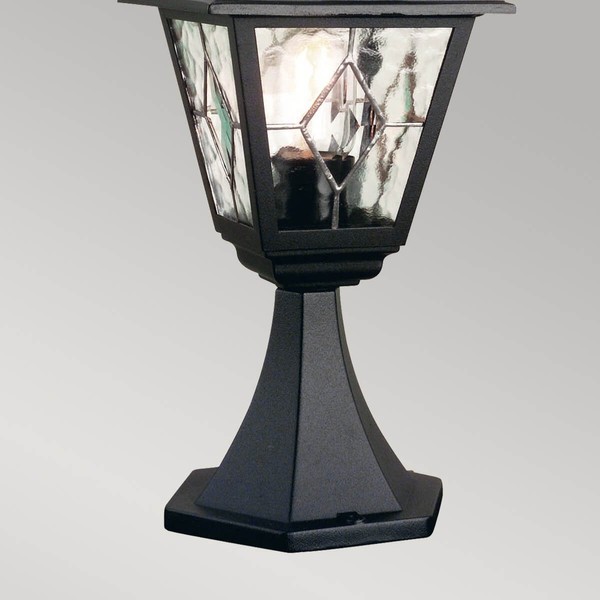 Elstead Norfolk Außen-Stehleuchte E27 44cm Schwarz IP43