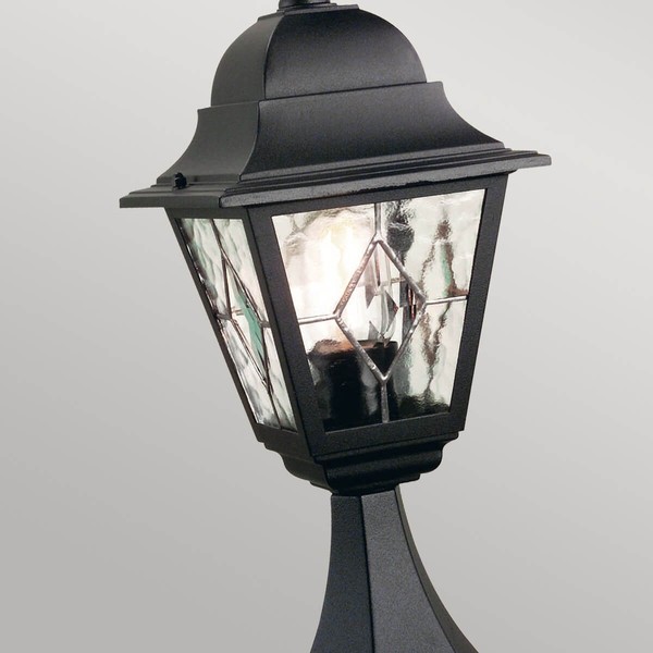 Elstead Norfolk Außen-Stehleuchte E27 44cm Schwarz IP43