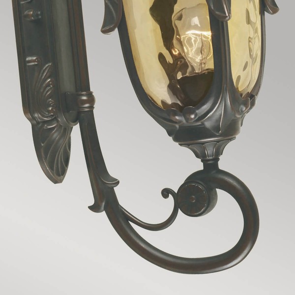 Elstead Philadelphia Außen-Wandleuchte E27 53cm Alte Bronze IP44