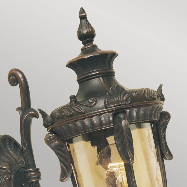 Elstead Philadelphia Außen-Wandleuchte E27 43cm Alte Bronze IP44
