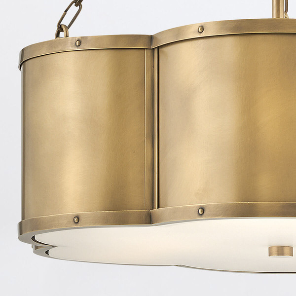 Elstead Chance Pendelleuchte E27 3-fach Heritage Messing