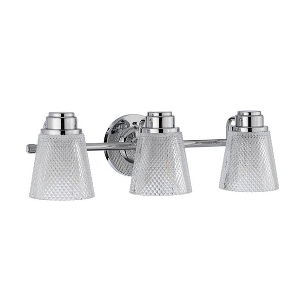 Elstead Hudson LED Wandleuchte G9 3-fach Poliertes Chrom Klar IP44