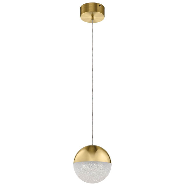 Elstead Moonlit LED Hängeleuchte Champagner-Gold Zirkonia