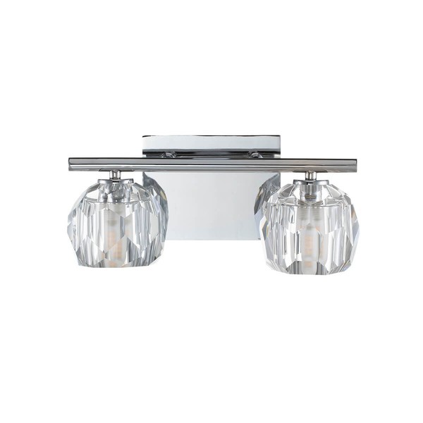 Elstead Regalia LED Wandleuchte G9 2-fach Poliertes Chrom Klar IP44