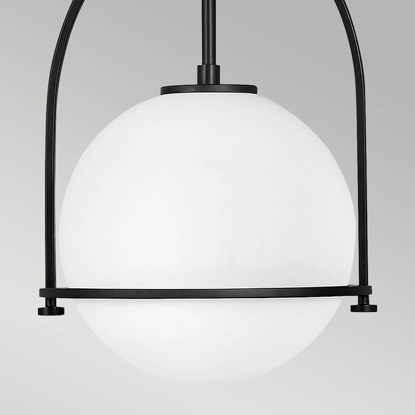 Elstead Somerset Hängeleuchte E27 Schwarz Opal