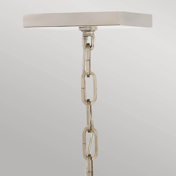 Elstead Stinson Hängeleuchte E14 4-fach 58cm Schwarz mit poliertem Nickel