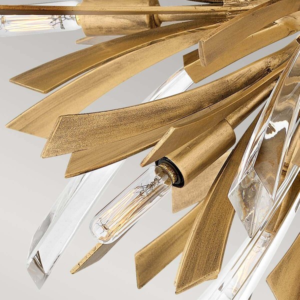 Elstead Vida Deckenleuchte E14 9-fach Brüniertes Gold