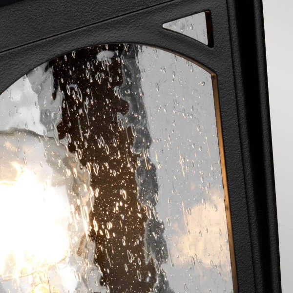 Elstead Bedford Außen-Stehleuchte E27 Mystic Schwarz IP44 Anti-Meerwasser