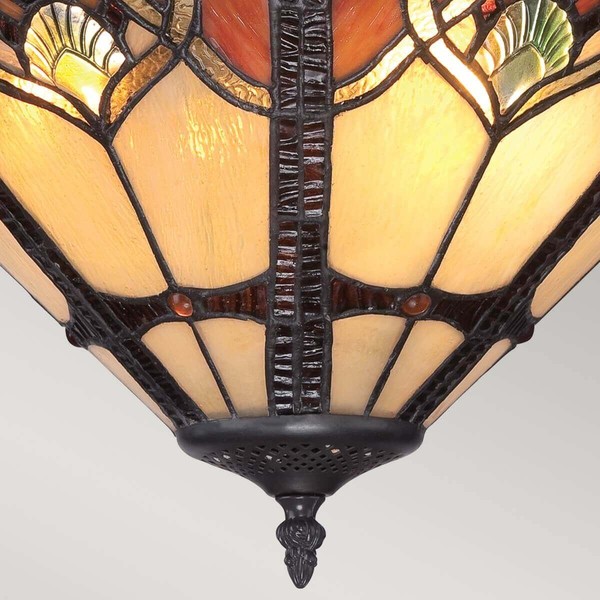 Elstead Cambridge Deckenleuchte E27 2-fach Vintage-Bronze