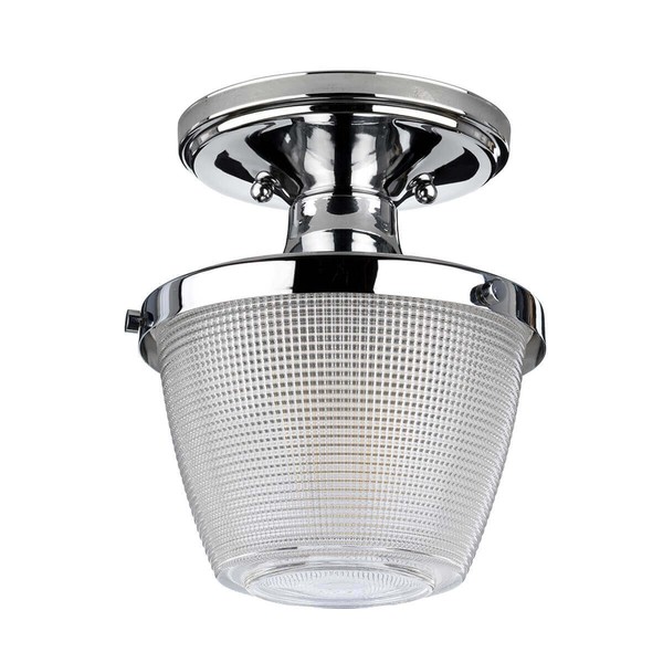 Elstead Dublin Deckenleuchte E27 Poliertes Chrom IP44