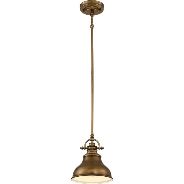 Elstead Emery Hängeleuchte E27 22cm Verwittertes Messing