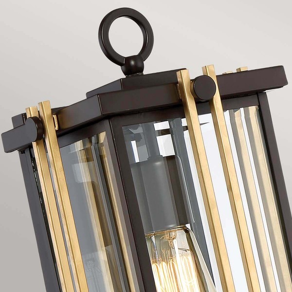 Elstead Goldenrod Außen-Wandleuchte E27 42cm Westliche Bronze IP44