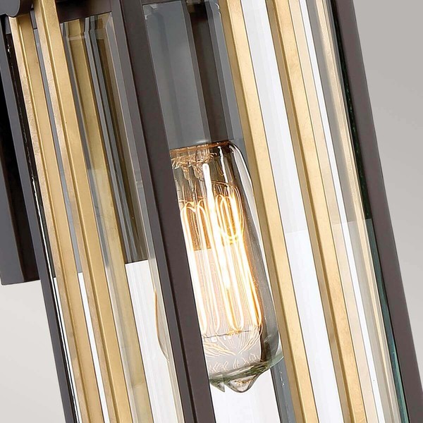 Elstead Goldenrod Außen-Wandleuchte E27 33cm Westliche Bronze IP44