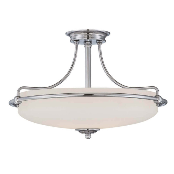 Elstead Griffin Deckenleuchte E27 4-fach Poliertes Chrom