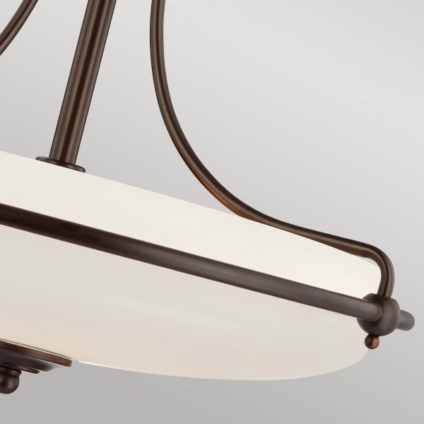 Elstead Griffin Deckenleuchte E27 4-fach Palladianische Bronze