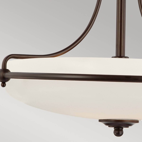 Elstead Griffin Deckenleuchte E27 4-fach Palladianische Bronze