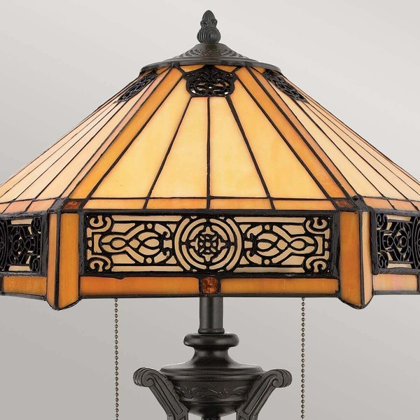 Elstead Indus Tischleuchte E27 2-fach Vintage-Bronze