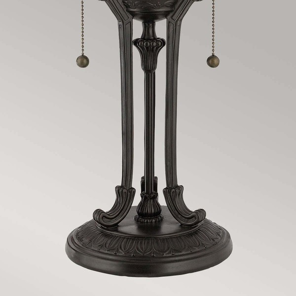 Elstead Indus Tischleuchte E27 2-fach Vintage-Bronze