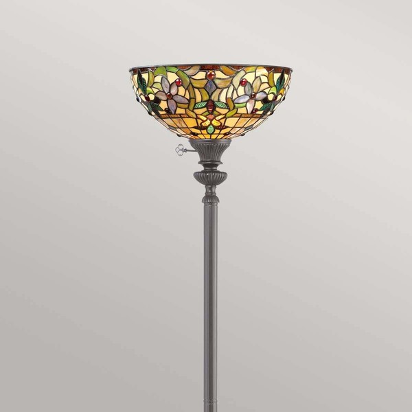 Elstead Kami Stehleuchte E27 Vintage-Bronze