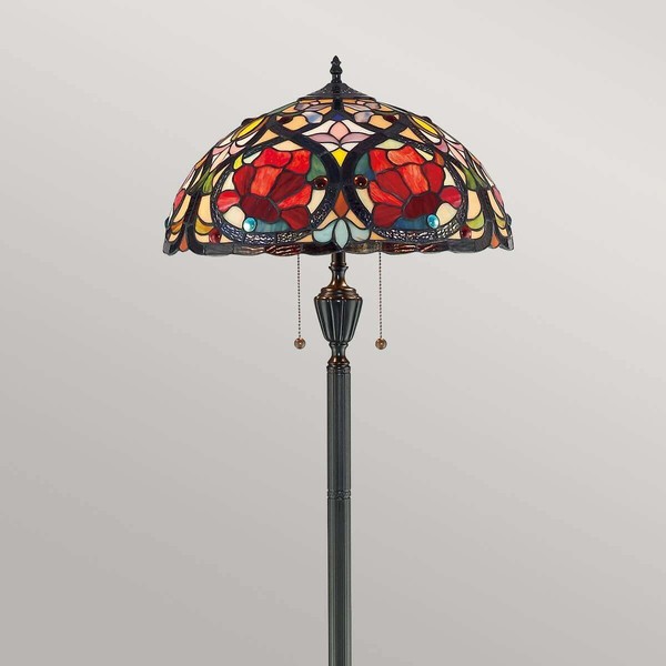 Elstead Larissa Stehleuchte E27 2-fach Vintage-Bronze