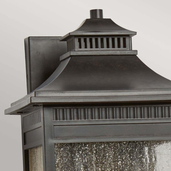 Elstead Livingston Außen-Wandleuchte E14 2-fach Kaiserliche Bronze IP44 Anti-Meerwasser