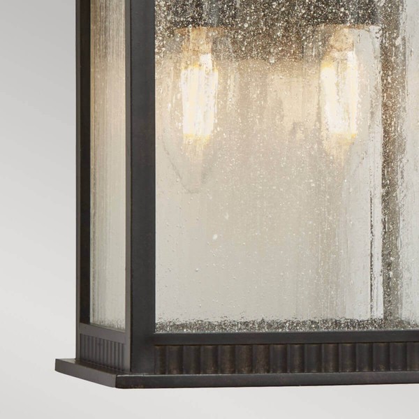 Elstead Livingston Außen-Wandleuchte E14 2-fach Kaiserliche Bronze IP44 Anti-Meerwasser