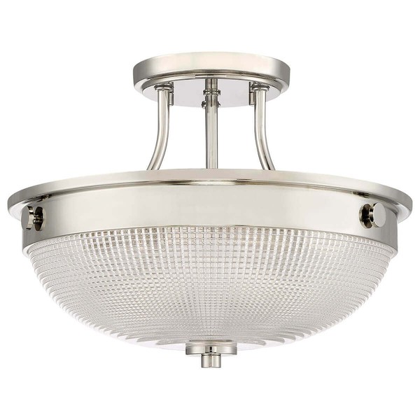 Elstead Mantle Deckenleuchte E27 2-fach Poliertes Nickel
