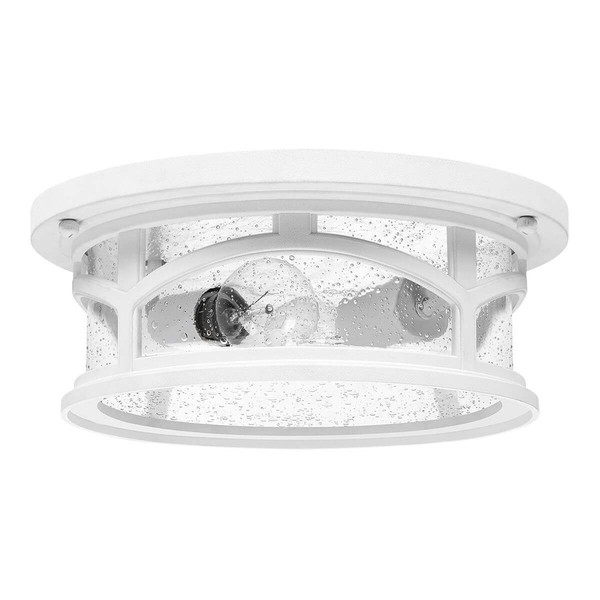 Elstead Marblehead Außen-Deckenleuchte E27 2-fach 13cm Weiß IP44 Anti-Meerwasser