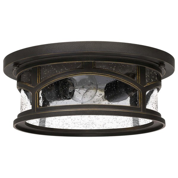 Elstead Marblehead Außen-Deckenleuchte E27 2-fach 13cm Palladianische Bronze IP44 Anti-Meerwasser