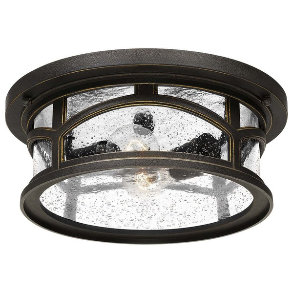 Elstead Marblehead Außen-Deckenleuchte E27 2-fach 13cm Palladianische Bronze IP44 Anti-Meerwasser