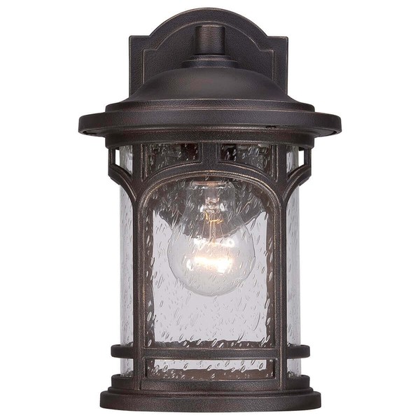 Elstead Marblehead Außen-Wandleuchte E27 28cm Palladianische Bronze IP44 Anti-Meerwasser