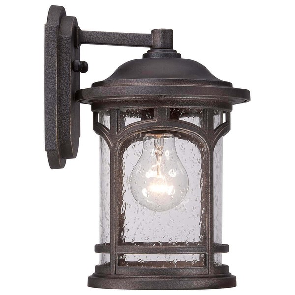 Elstead Marblehead Außen-Wandleuchte E27 28cm Palladianische Bronze IP44 Anti-Meerwasser