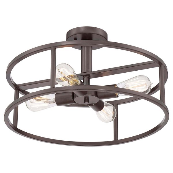 Elstead New Harbor Deckenleuchte E27 4-fach Westliche Bronze