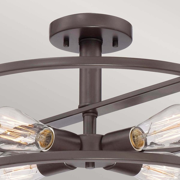 Elstead New Harbor Deckenleuchte E27 4-fach Westliche Bronze