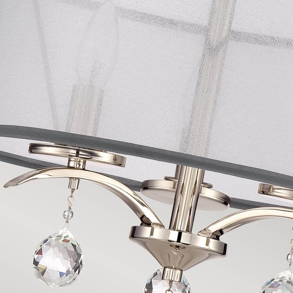 Elstead Whitney Deckenleuchte E14 3-fach Imperial Silber