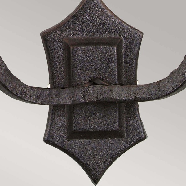 Elstead Rectory Wandleuchte E14 2-fach 16cm Schwarz