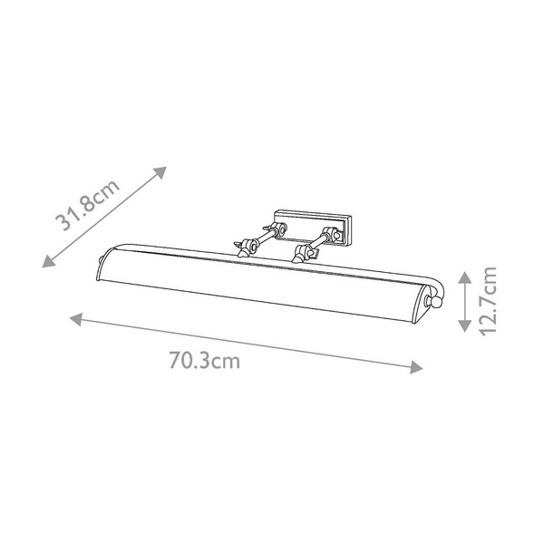 Elstead Winchfield Bilderleuchte E14 4-fach Gealtertes Messing Messing Antik