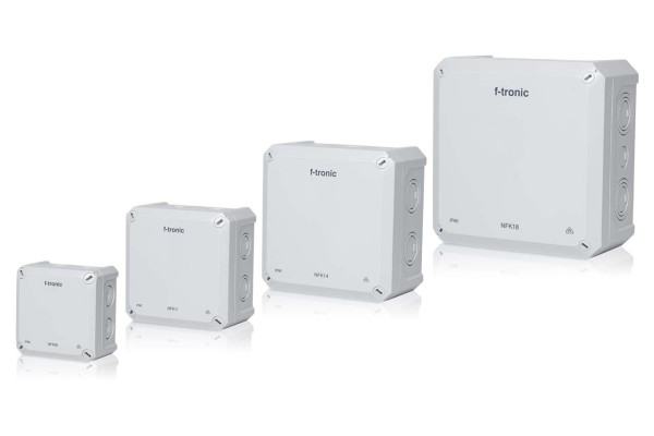 F-Tronic 7340190 NEPTUN Abzweigdose Aufputz IP66 Abzweigkasten 85mm grau