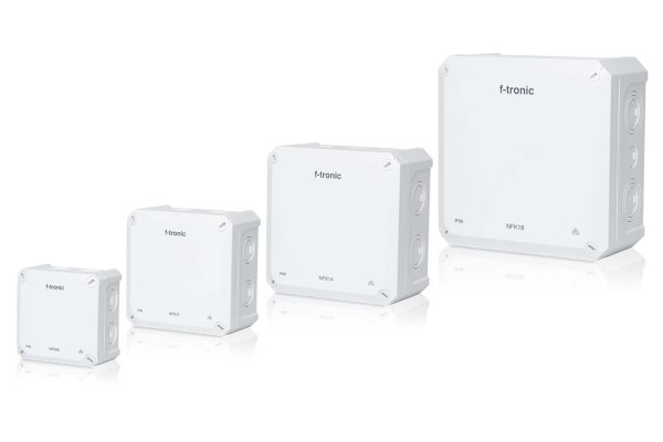 F-Tronic 7340198 NEPTUN Abzweigdose Aufputz IP66 Abzweigkasten 85mm weiss