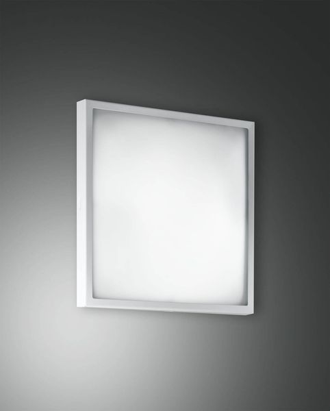 Fabas Luce Wandleuchte Osaka E14 80x220mm Weiß, made in Italy