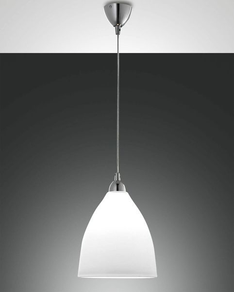 Fabas Luce Pendelleuchte Provenza E27 Ø270mm Weiß, made in Italy