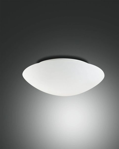 Fabas Luce Deckenleuchte Pandora E27 Ø300mm Weiß Bewegungsmelder, made in Italy