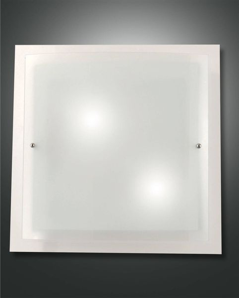 Fabas Luce Deckenleuchte Naxar E27 400x400mm Weiß