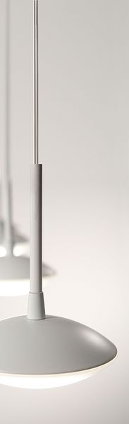 Fabas Luce LED Pendelleuchte Hale Ø100mm 8W Warmweiß Weiß